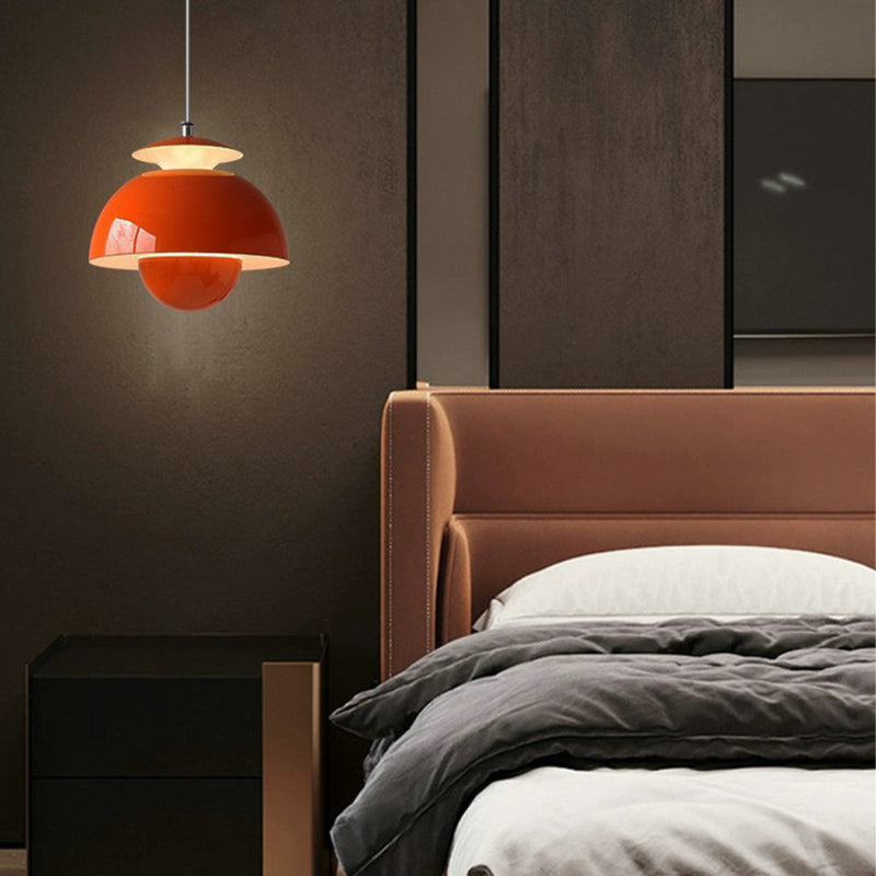 Nordic Modern Metal Hanging Light Flower Bud Shade