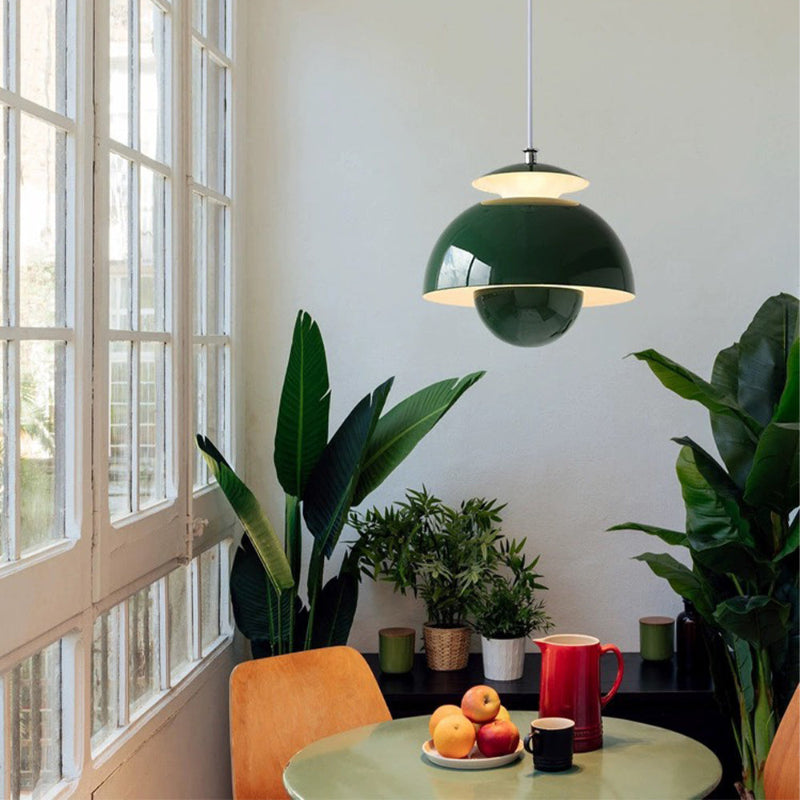 Nordic Modern Metal Hanging Light Flower Bud Shade