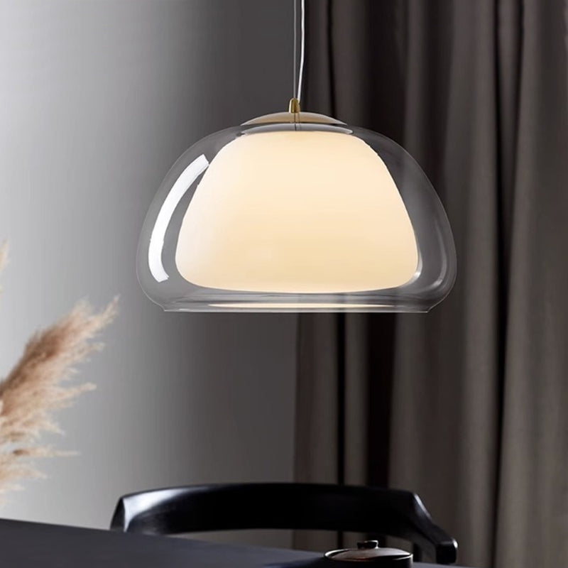 Nordic Minimalist Glass Pendant Light-[Modern pendant lighting for bedroom and living space]-Demolights UK