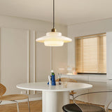 Load image into Gallery viewer, Mid Century Style Milk White Glass Pendant Light