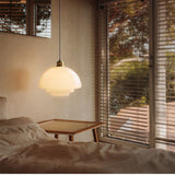 Load image into Gallery viewer, Mid Century Style Milk White Glass Pendant Light