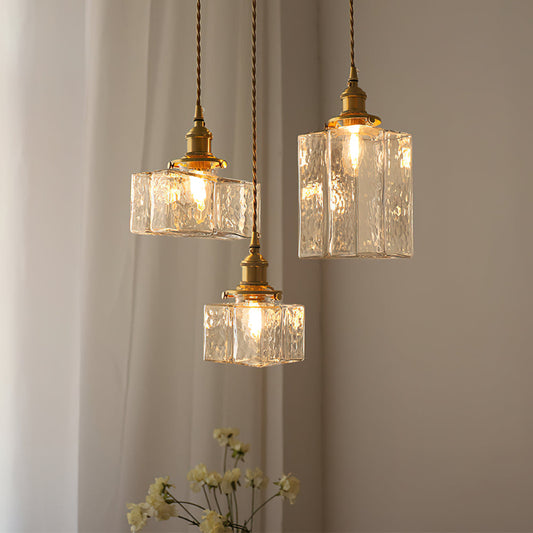 Elegance Glass Hanging Pendant Light-[Modern pendant lighting for bedroom and living space]-Demolights UK