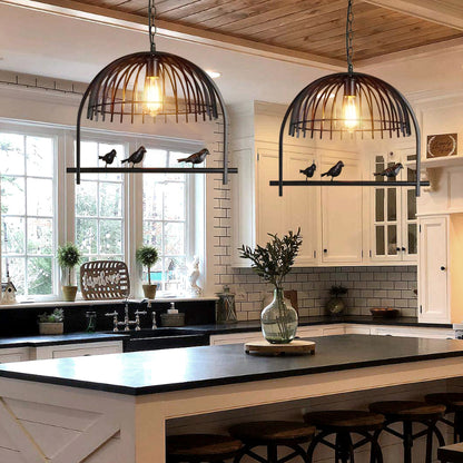 Industrial Style Metal birdcage chandelier