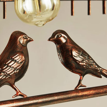 Industrial Style Metal birdcage chandelier