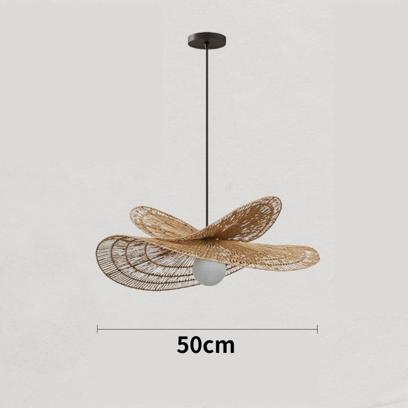 Double Tier Hemp Rope Pendant Light