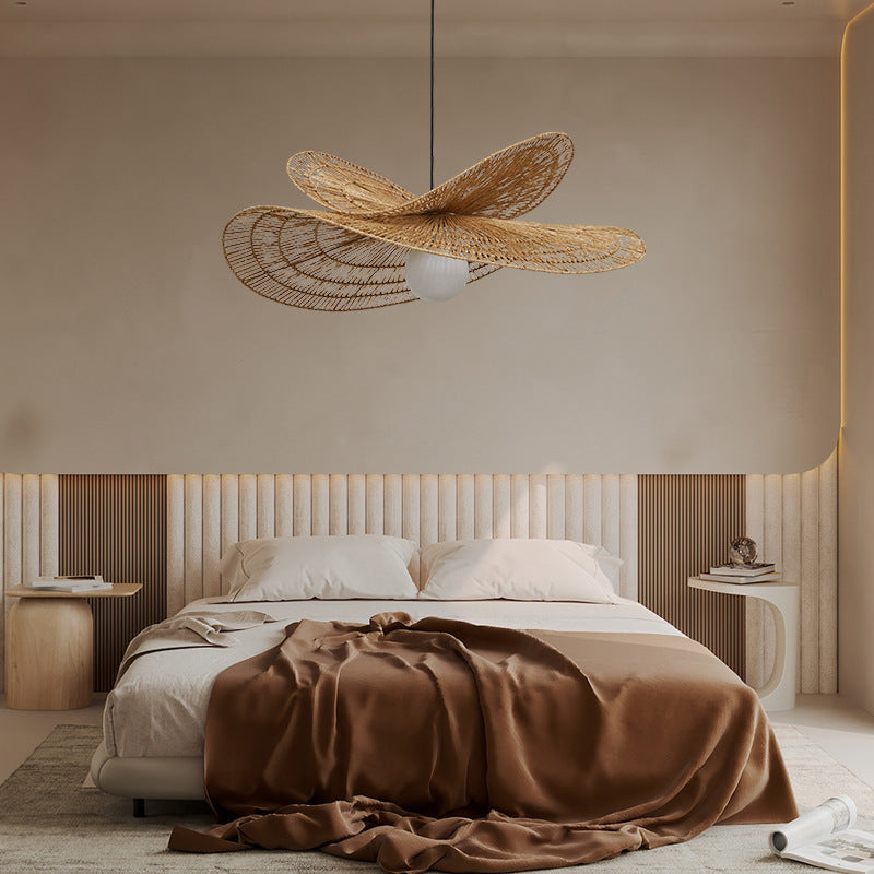 Double Tier Hemp Rope Pendant Light