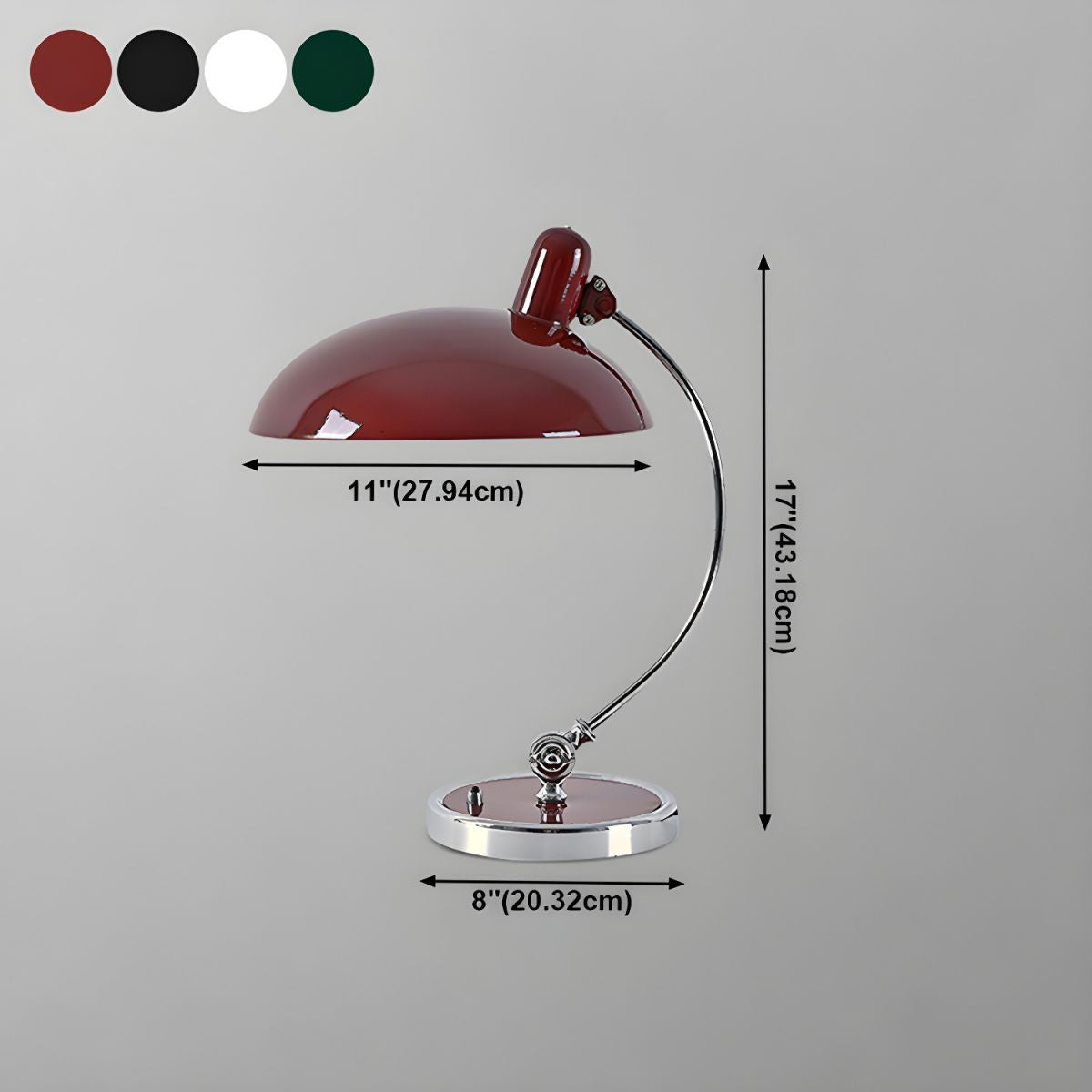 Modern Dome Light Metal Single Light Table Lamp