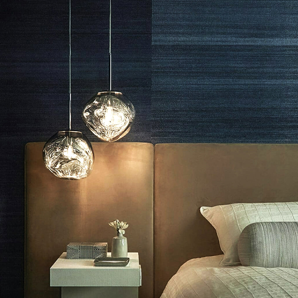 Modern Melt Pendant Light - Irregular Mirror Lava Glass Chandelier