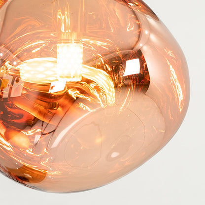 Modern Melt Pendant Light - Irregular Mirror Lava Glass Chandelier