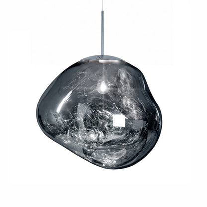 Modern Melt Pendant Light - Irregular Mirror Lava Glass Chandelier