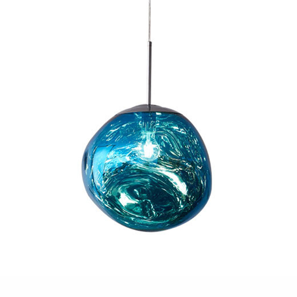 Modern Melt Pendant Light - Irregular Mirror Lava Glass Chandelier