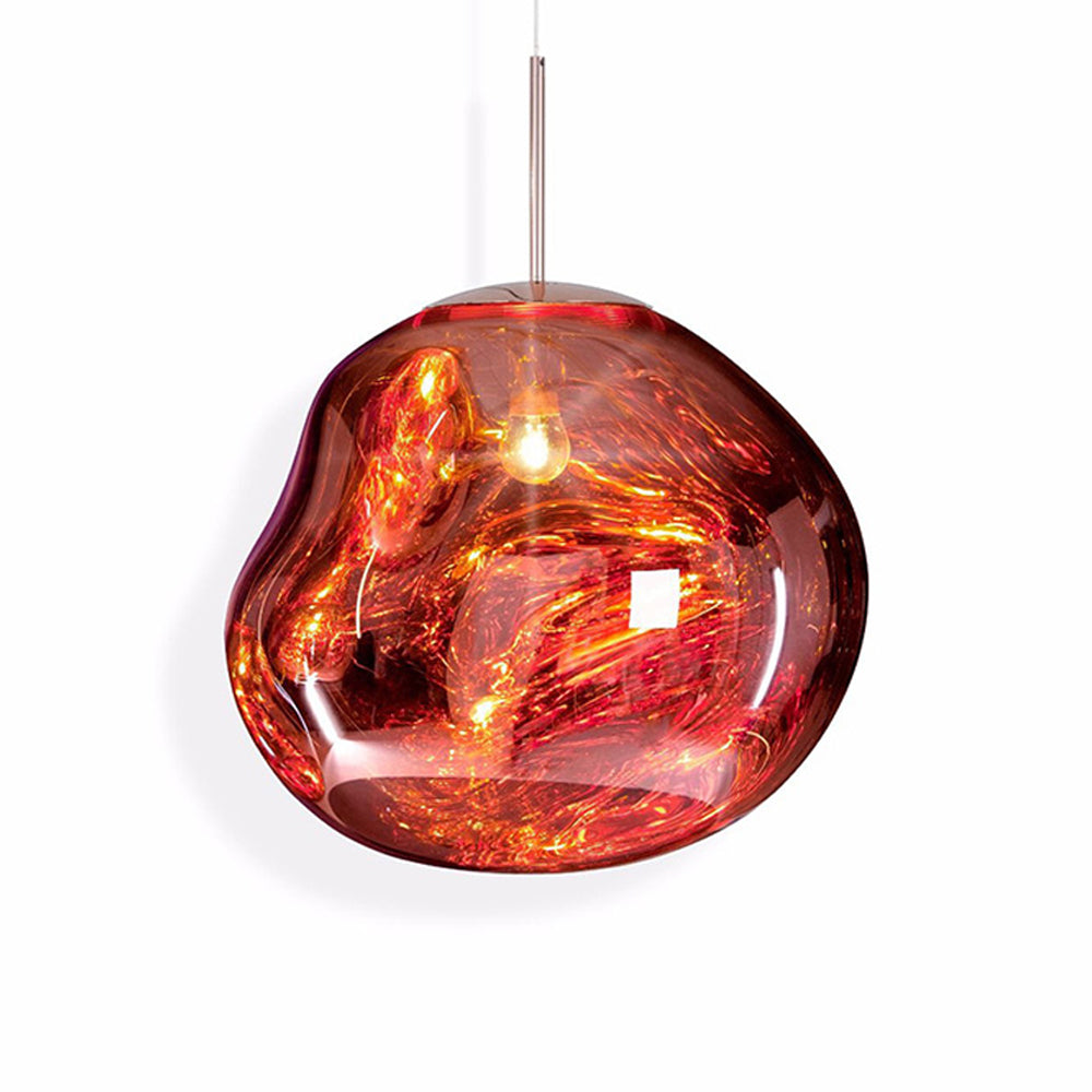Modern Melt Pendant Light - Irregular Mirror Lava Glass Chandelier