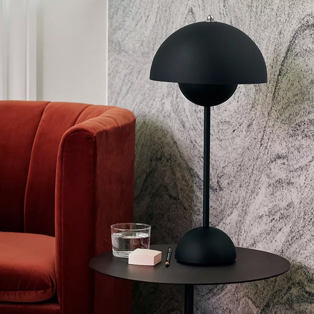 Danish Design Flowerpot Table Lamp Mushroom Metal Desk Lamp