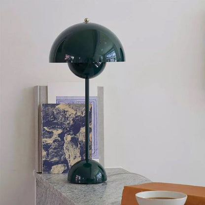 Danish Design Flowerpot Table Lamp Mushroom Metal Desk Lamp
