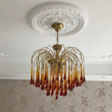 Load image into Gallery viewer, Classical Drop Glass Chandelier Italian Design Living Room Crystal Lighting