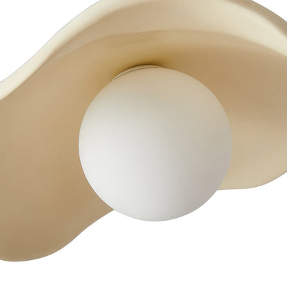 Cream Green Style Dining Room Pendant Light Creative Resin Pendant Lamp Shade