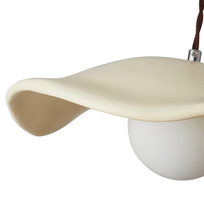 Cream Green Style Dining Room Pendant Light Creative Resin Pendant Lamp Shade