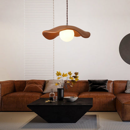 Cream Green Style Dining Room Pendant Light Creative Resin Pendant Lamp Shade