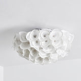 Load image into Gallery viewer, White Hydrangea Ceiling Lamp