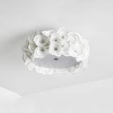 Load image into Gallery viewer, White Hydrangea Ceiling Lamp