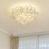 Load image into Gallery viewer, White Hydrangea Ceiling Lamp