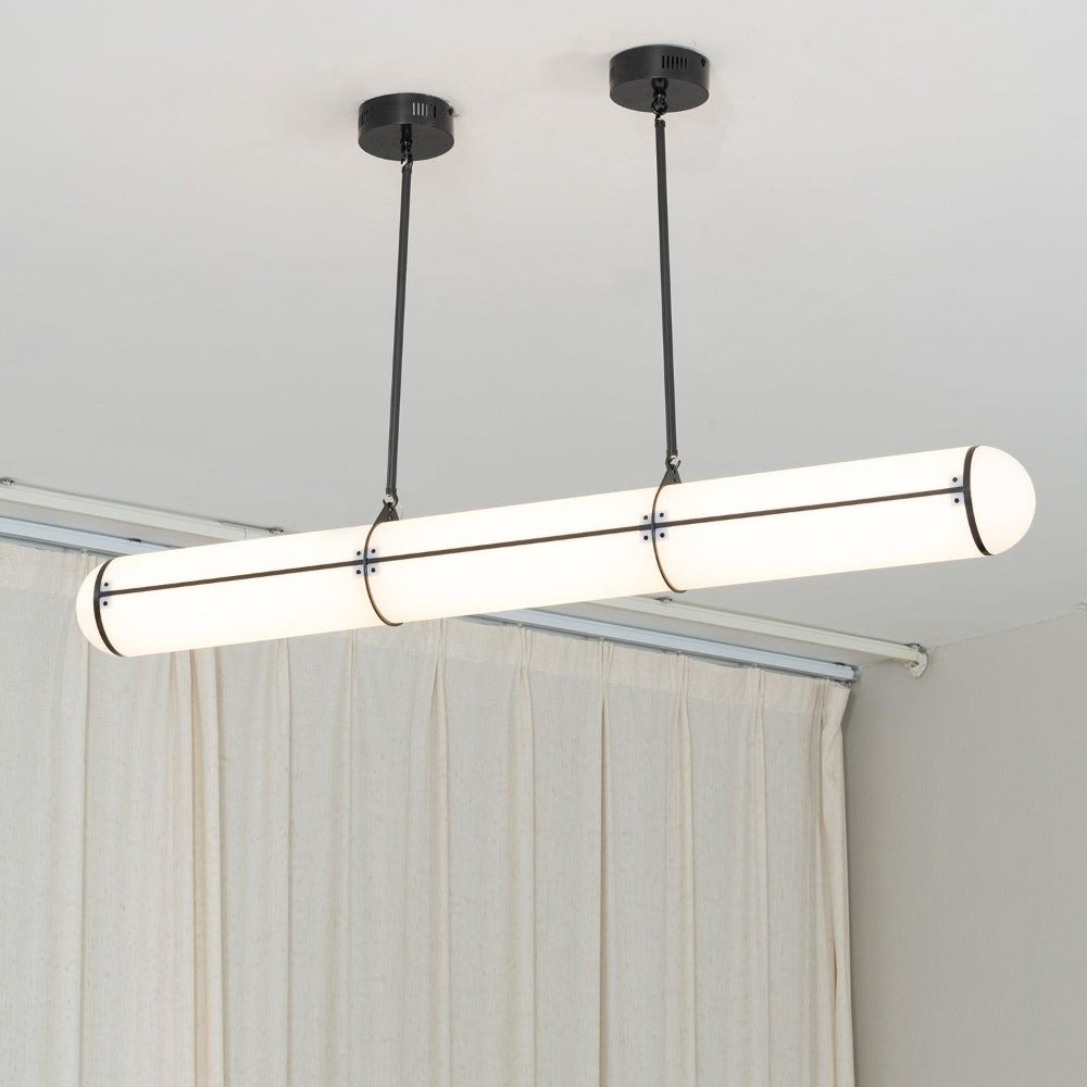 Cylindrical Endless LED Pendant Light for Kitchen Island