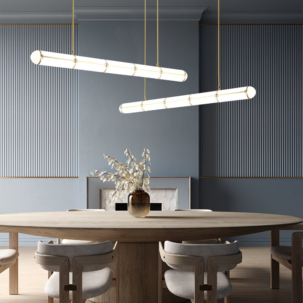 Cylindrical Endless LED Pendant Light for Kitchen Island