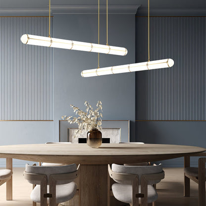 Cylindrical Endless LED Pendant Light for Kitchen Island
