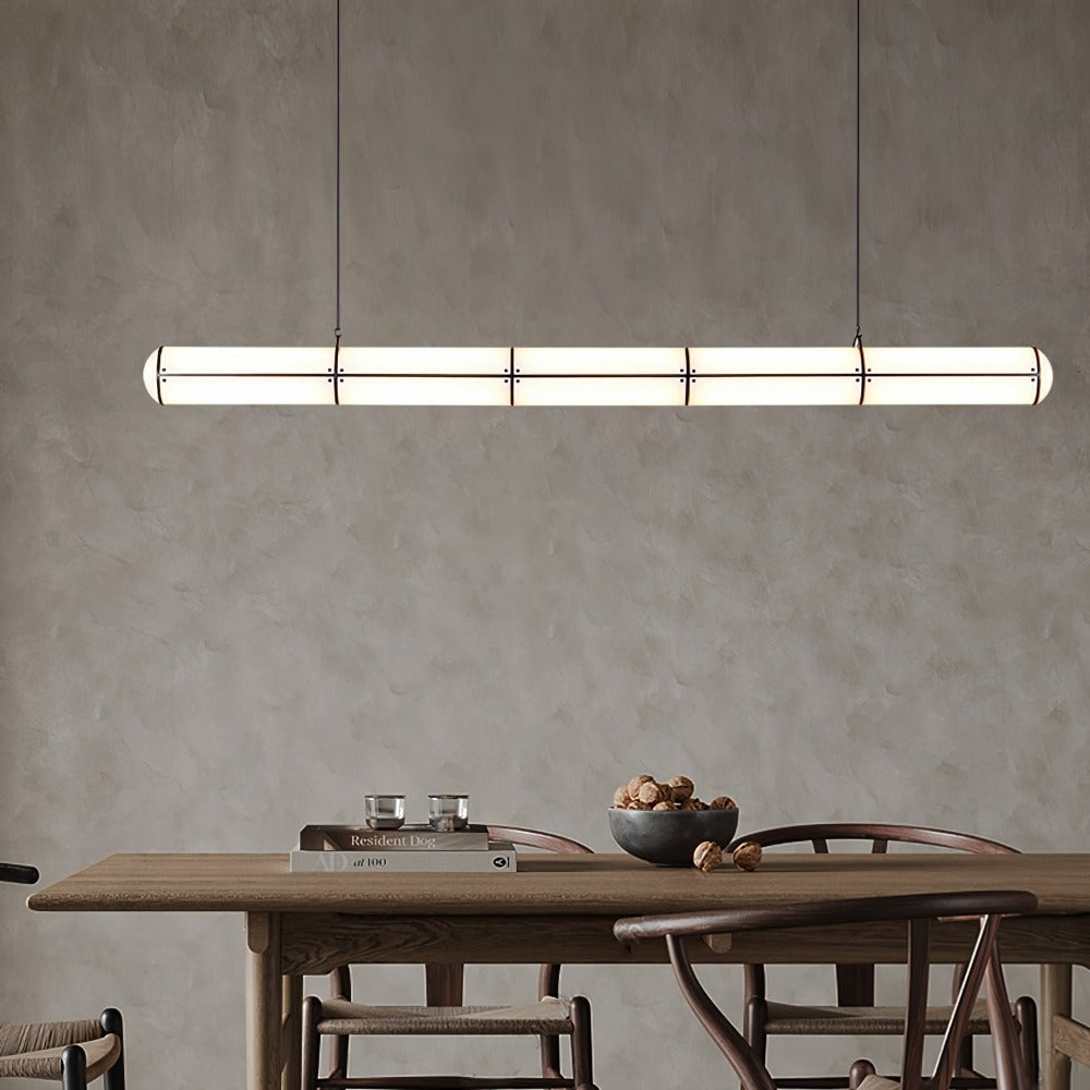 Cylindrical Endless LED Pendant Light for Kitchen Island
