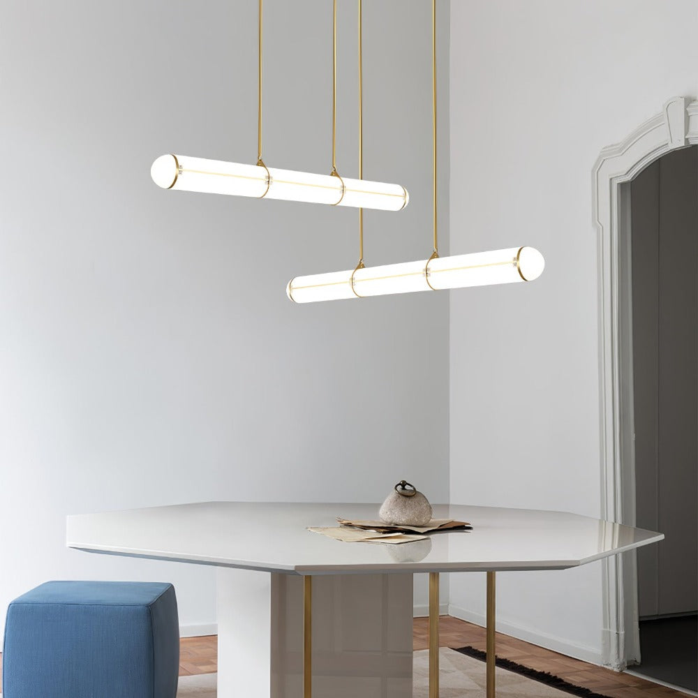 Cylindrical Endless LED Pendant Light for Kitchen Island