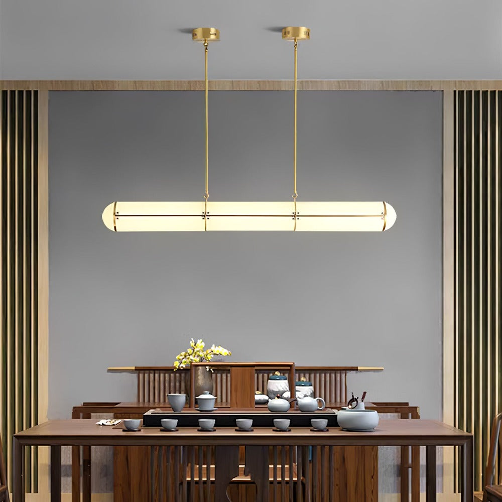 Cylindrical Endless LED Pendant Light for Kitchen Island