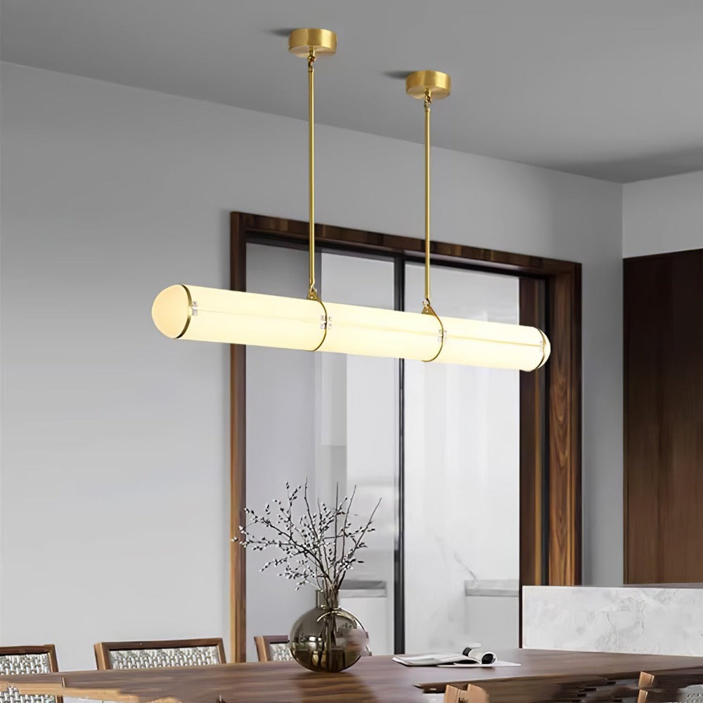 Cylindrical Endless LED Pendant Light for Kitchen Island