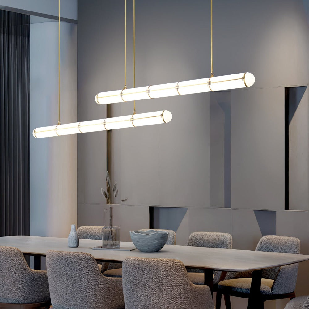 Cylindrical Endless LED Pendant Light for Kitchen Island