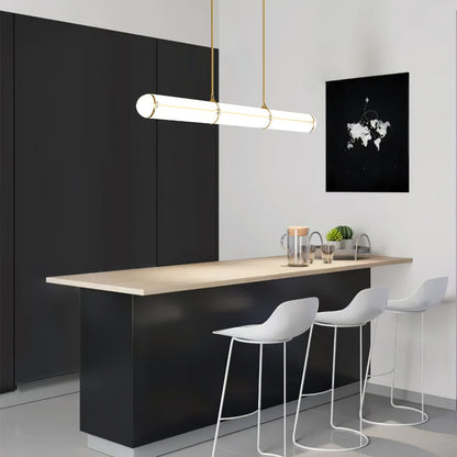 Cylindrical Endless LED Pendant Light for Kitchen Island