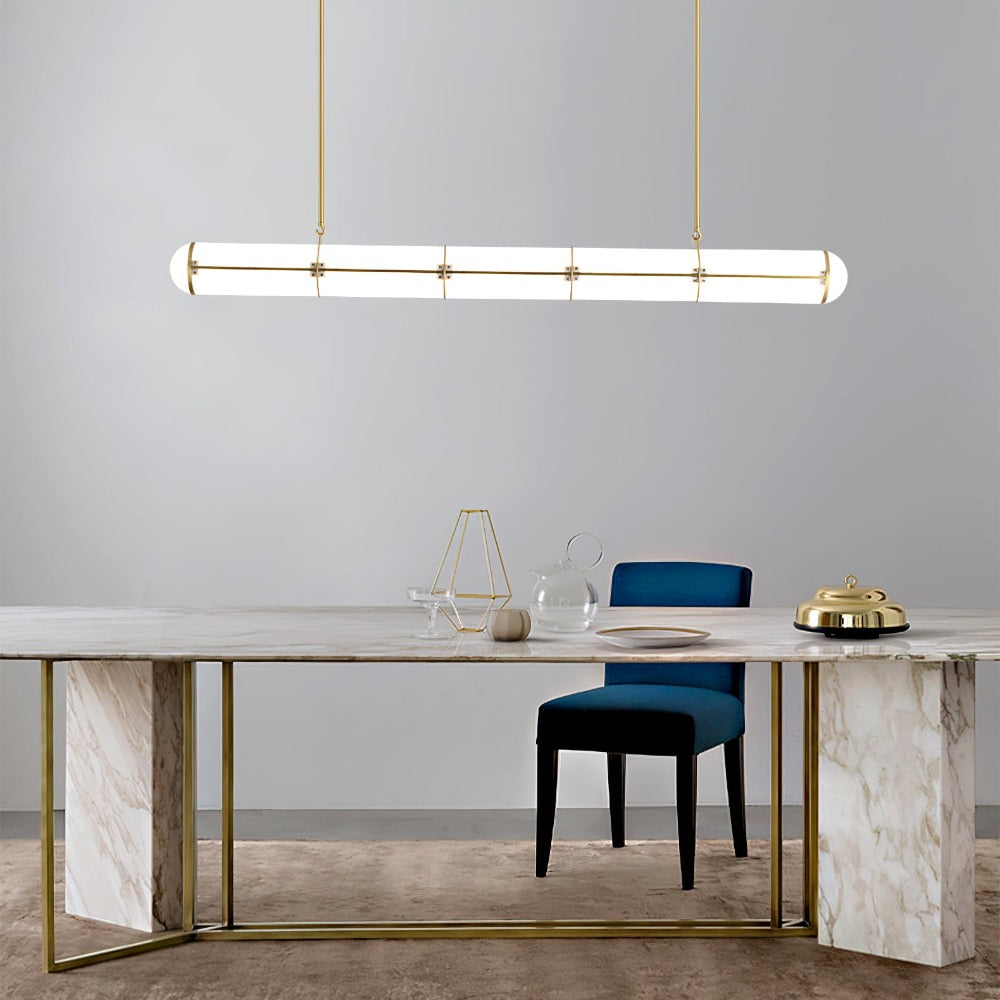 Cylindrical Endless LED Pendant Light for Kitchen Island