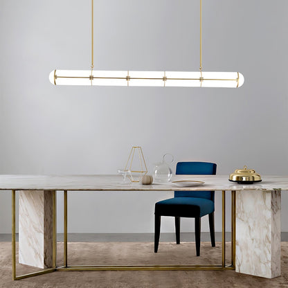 Cylindrical Endless LED Pendant Light for Kitchen Island