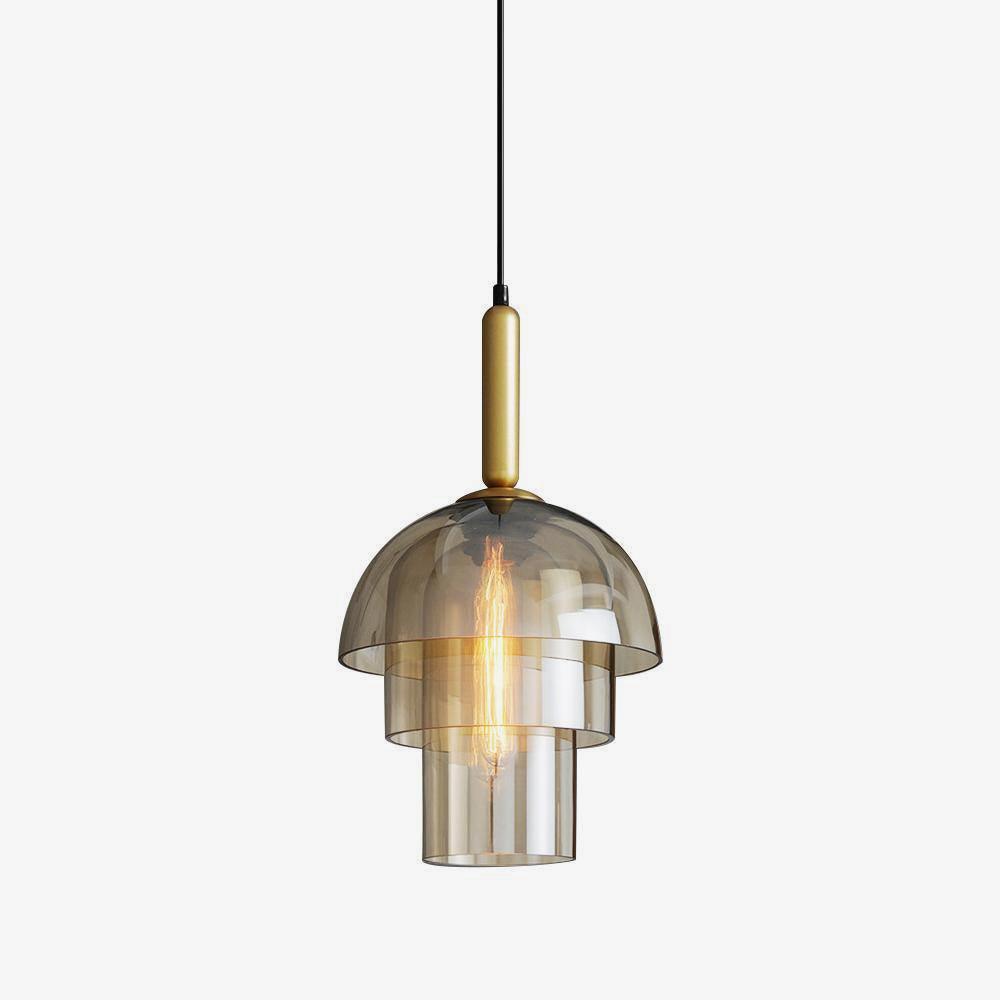 Double Glass Dome Kitchen Pendant Chandelier
