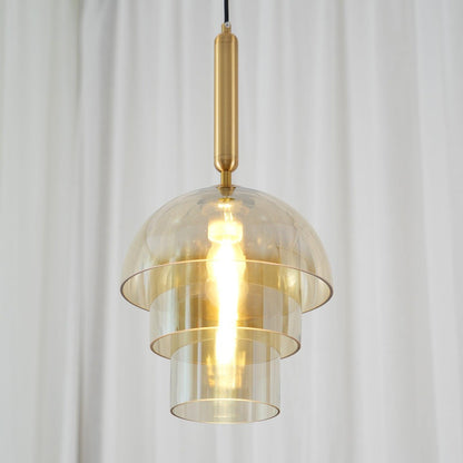 Double Glass Dome Kitchen Pendant Chandelier