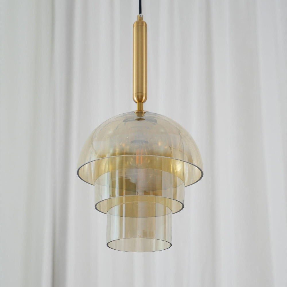 Double Glass Dome Kitchen Pendant Chandelier
