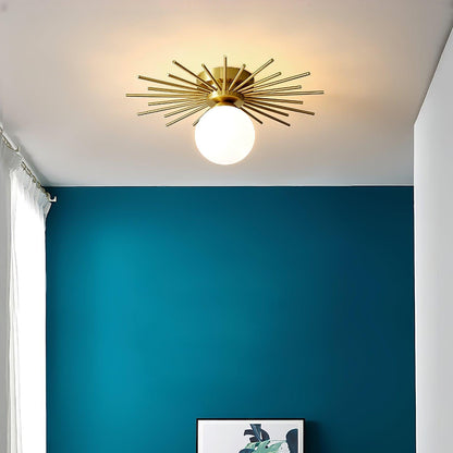 Gold Metal Living Room Chandelier