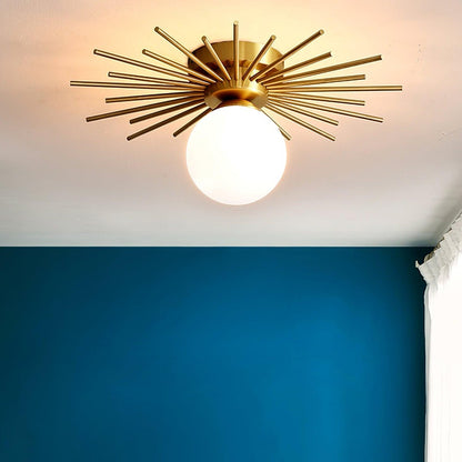Gold Metal Living Room Chandelier
