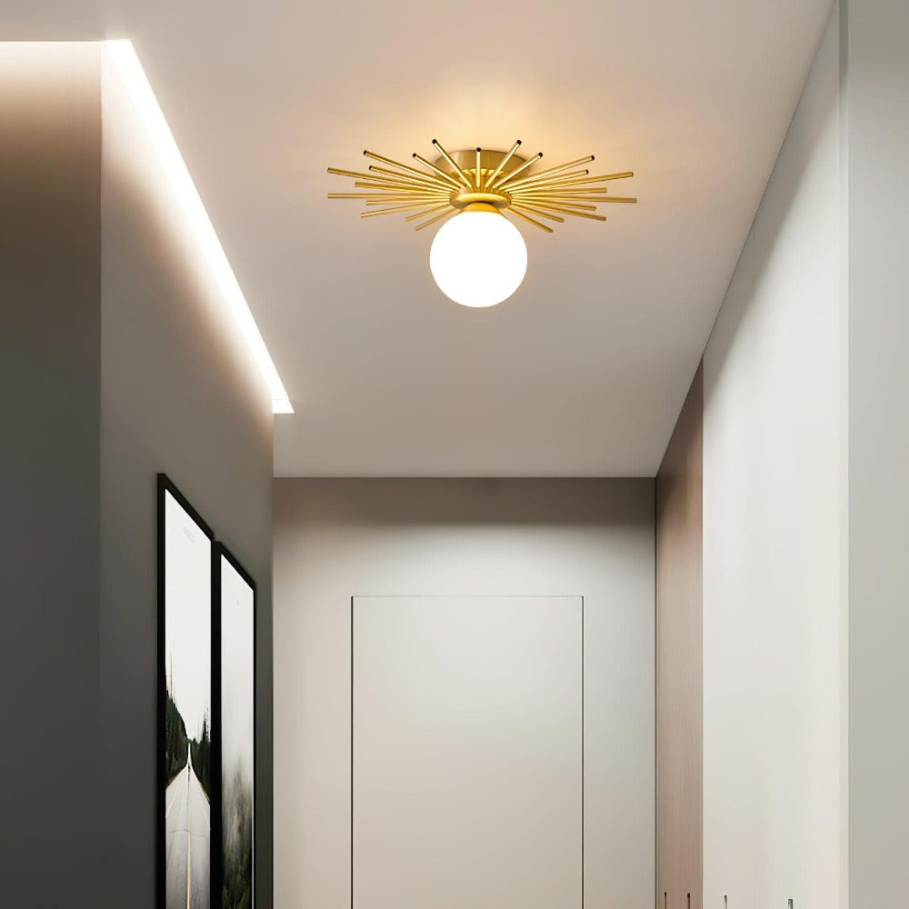 Gold Metal Living Room Chandelier