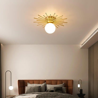 Gold Metal Living Room Chandelier