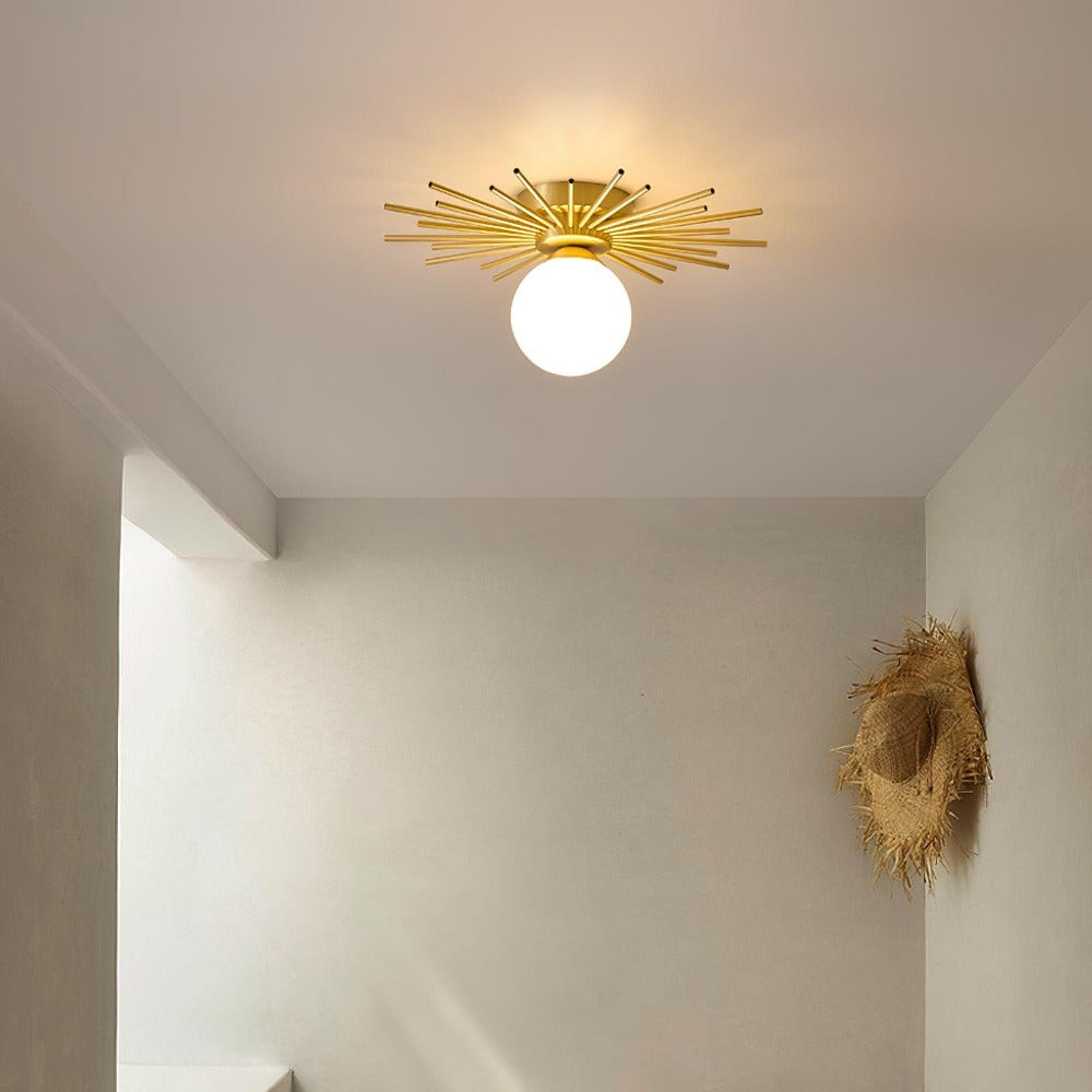 Gold Metal Living Room Chandelier