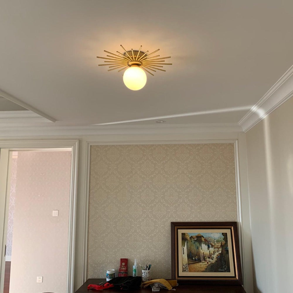 Gold Metal Living Room Chandelier