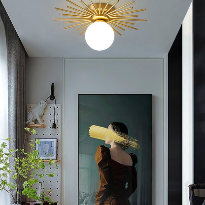 Gold Metal Living Room Chandelier