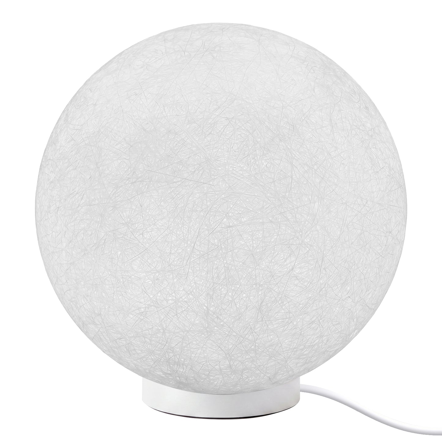Modern Moon Globe Floor Lamp - Hemp Fiber Orb Table Light
