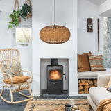 Load image into Gallery viewer, Rattan chandelier retro Japanese style wabi-sabi style bamboo pendant light