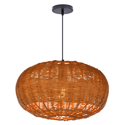 Rattan chandelier retro Japanese style wabi-sabi style bamboo pendant light