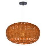 Load image into Gallery viewer, Rattan chandelier retro Japanese style wabi-sabi style bamboo pendant light
